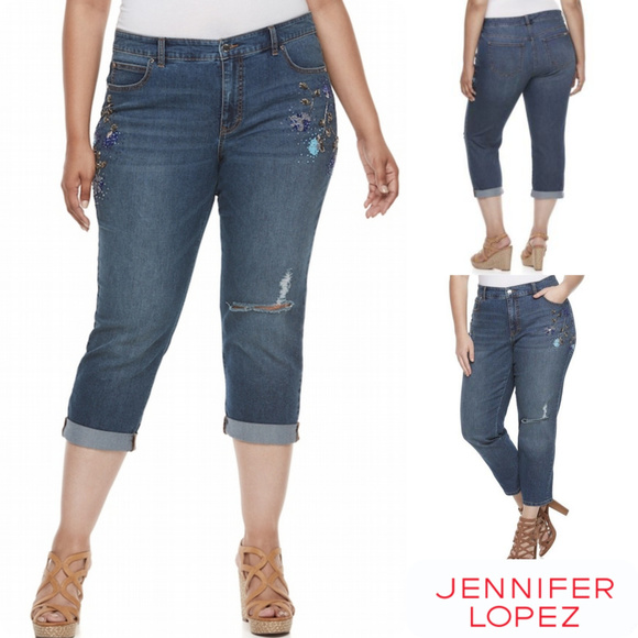 boyfriend capris plus size